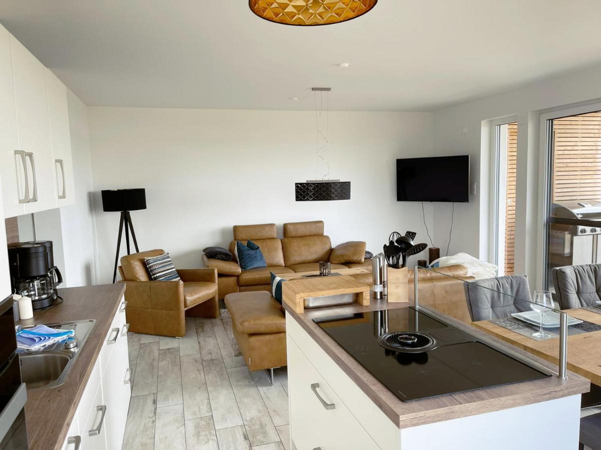 Exklusives Apartment Mit Blick Auf Den See Grossraeschen Exterior photo